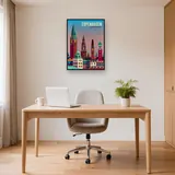 Vintage Panorama of Copenhagen Diamond Painting – Office