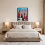 Vintage Panorama of Copenhagen Diamond Painting – Bedroom