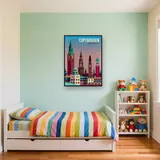 Vintage Panorama of Copenhagen Diamond Painting – Kids room