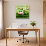 Vache Kawaii aux Champignons Magiques – Bureau