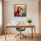 Red Virgin Mary and Baby Jesus – Office