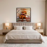 Chiot Artiste aux Yeux de Rêve – Chambre