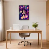Galactic Love: Hearts and Stars in Diamond Painting – Office