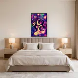 Galactic Love: Hearts and Stars in Diamond Painting – Bedroom