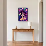 Galactic Love: Hearts and Stars in Diamond Painting – Hallway