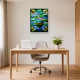Canard Vitrail aux Mille Couleurs – Bureau