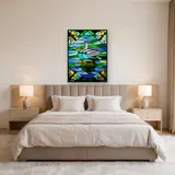 Canard Vitrail aux Mille Couleurs – Chambre