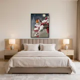 Rouge-gorge sous la Neige Hivernale – Chambre