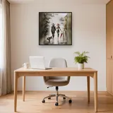Promenade Impressionniste sous la Pluie – Bureau