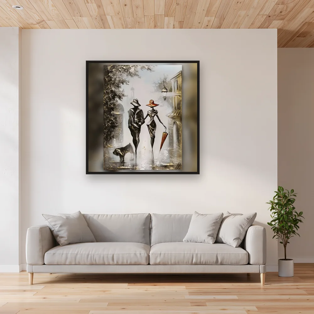 Promenade Impressionniste sous la Pluie – Salon