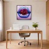 Glossy Purple and Flamboyant Rose Lips – Office