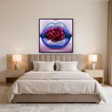 Glossy Purple and Flamboyant Rose Lips – Bedroom