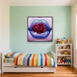 Glossy Purple and Flamboyant Rose Lips – Kids room