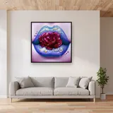 Glossy Purple and Flamboyant Rose Lips – Living room