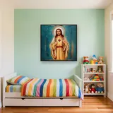 Sacred Heart of Jesus Diamond Painting – Kids room