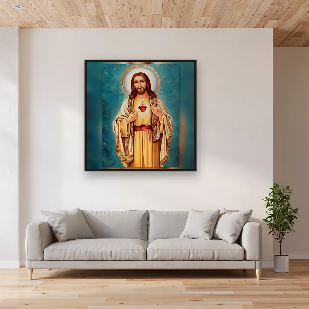 Sacred Heart of Jesus Diamond Painting – Living room