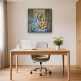 Virgin Mary and Baby Jesus with Wildflowers – Office