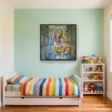 Virgin Mary and Baby Jesus with Wildflowers – Kids room
