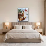 Rouge-gorges sous la Neige Hivernale – Chambre