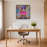 Chat Psychédélique au Volant – Bureau