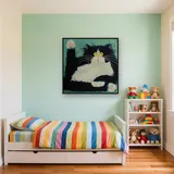 Chat Surpris aux Coussinets Roses – Enfant