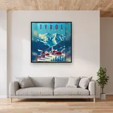 Alpine Village in the Heart of the Austrian Alps – displayed in a living room