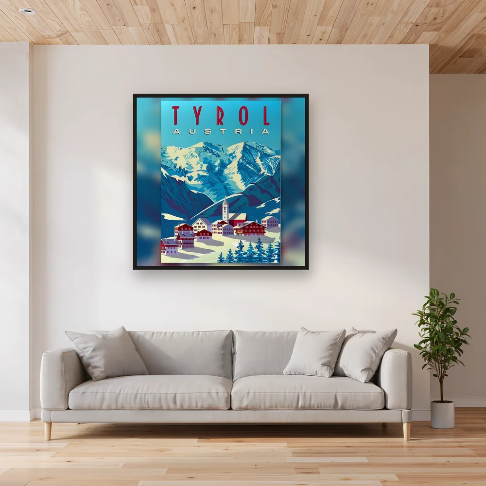 Alpine Village in the Heart of the Austrian Alps – Living room