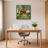 Tracteur Rouge et Animaux de la Ferme – Bureau