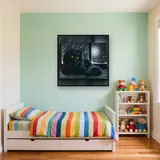 Chat Noir aux Yeux de Jade sous la Neige – Enfant