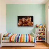 Basket of Rustic Breads Diamond Painting – Kids room