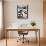 Oiseau Bleu et Grange de Noël – Bureau