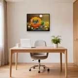 Dandelion Lion Cub: Enchanted Diamond Painting Creature – Office