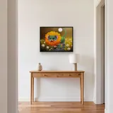 Dandelion Lion Cub: Enchanted Diamond Painting Creature – Hallway