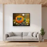 Dandelion Lion Cub: Enchanted Diamond Painting Creature – Living room