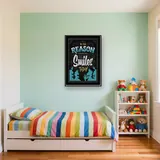 Glimlach naar de Wereld: Motiverende Diamond Painting – Kinderkamer