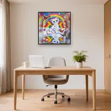 Chat Arc-en-Ciel sur Nuage Onirique – Bureau