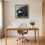 Chat Touffu aux Yeux de Topaze – Bureau