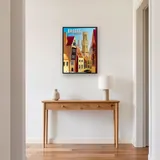 Bruges in Diamond Painting: Colorful Houses and Belfry – Hallway