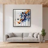Frappe Explosive Style Aquarelle – mis en situation dans un salon