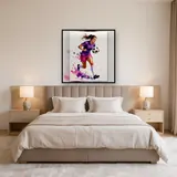 Sprinteuse au Ballon Éclaboussures Aquarelle – Chambre