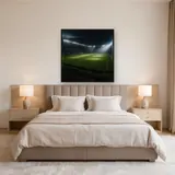 Nächtliches Stadion im Flutlicht – Schlafzimmer