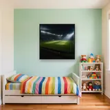 Nächtliches Stadion im Flutlicht – Kinderzimmer