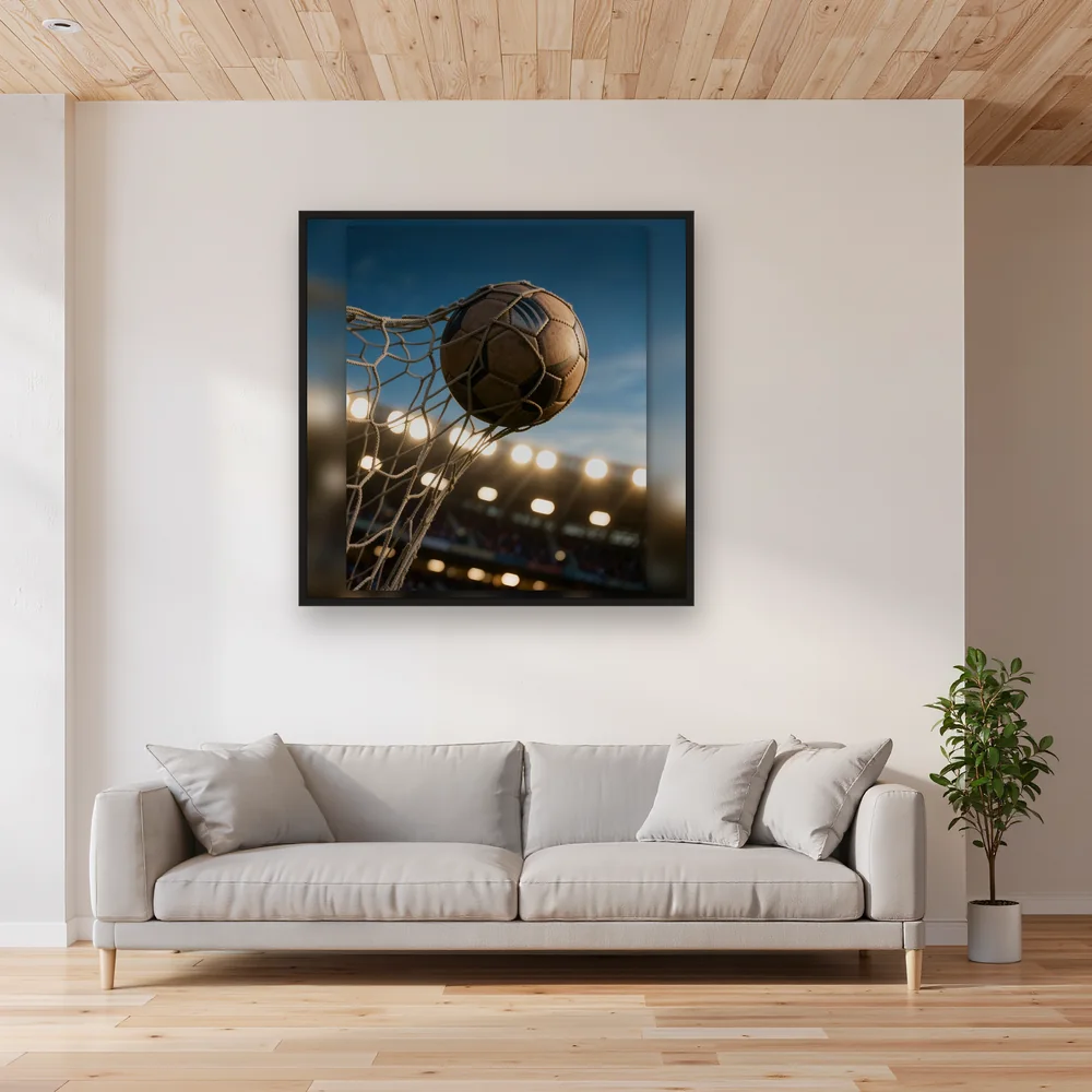 Ballon de football dans le filet – Salon