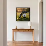 Goldene Fußballschuhe Auf Dem Rasen – Flur