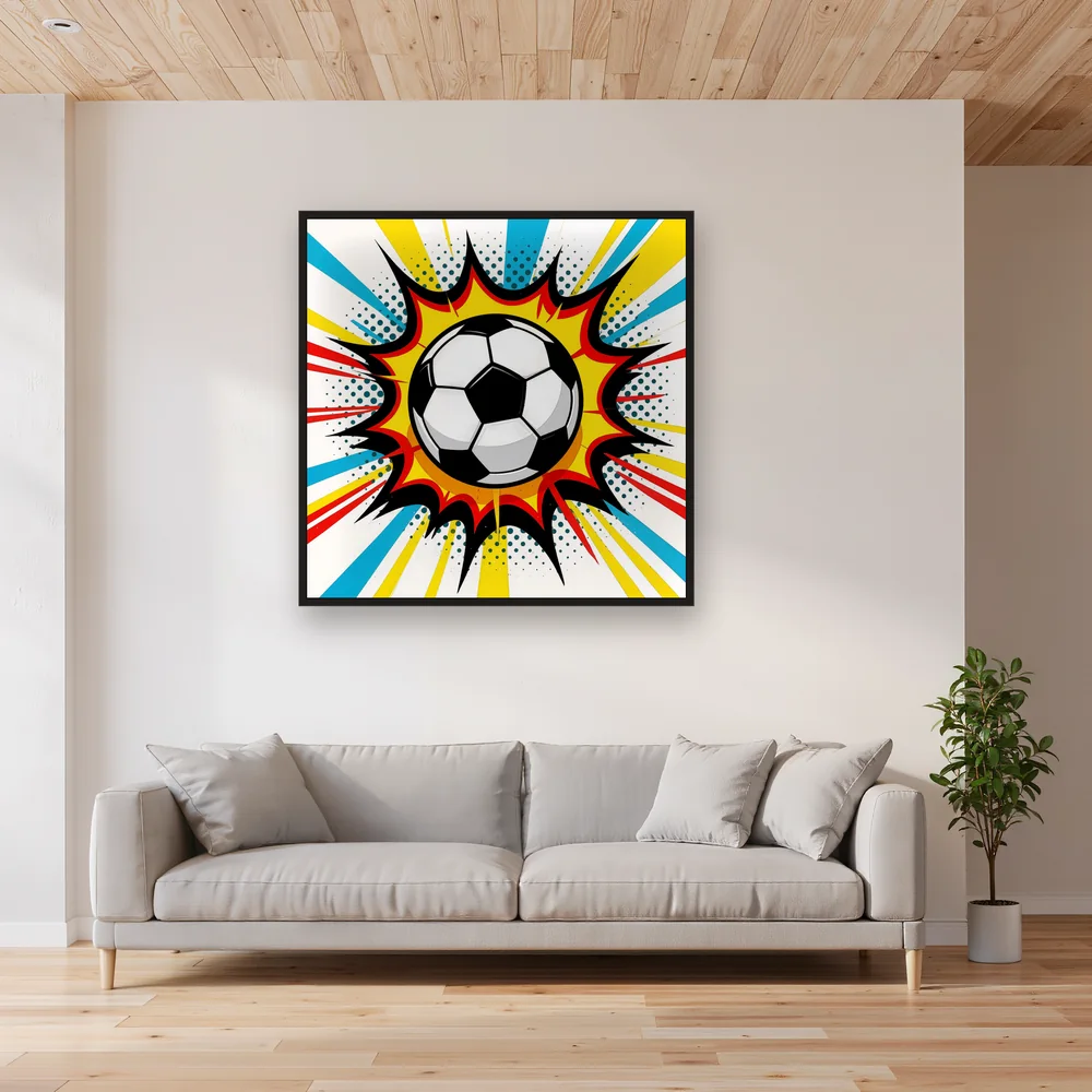 Frappe Explosive Pop Art Football – Salon