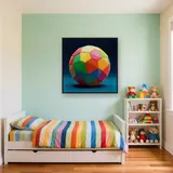 Sphère Géométrique aux Facettes Multicolores – Enfant
