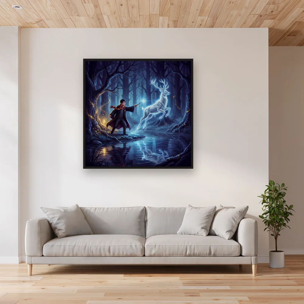 Harry Potter Patronus am Verbotenen Wald – Wohnzimmer