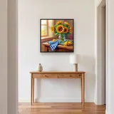 Girasoli in barattolo di vetro con limoni – Ingresso