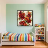 Bouquet de coquelicots à l'aquarelle – Enfant