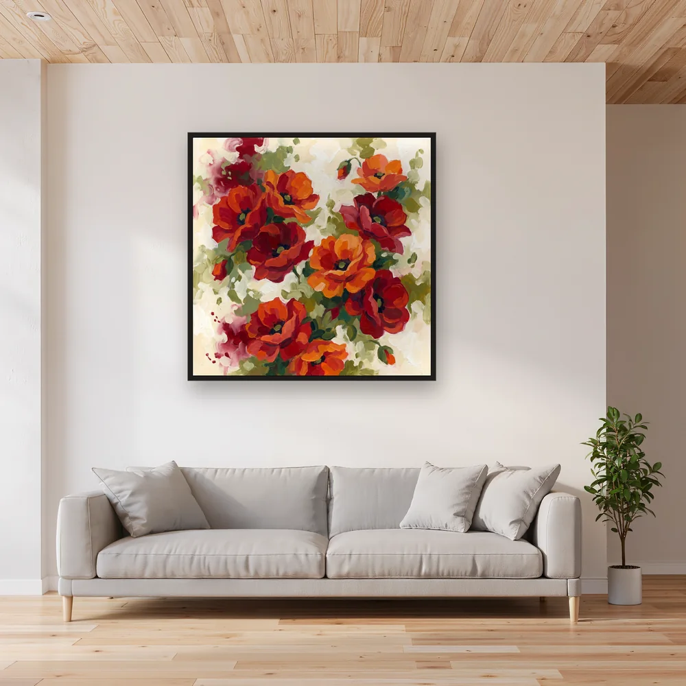 Bouquet de coquelicots à l'aquarelle – Salon